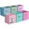 Sorbus 6 Pack 13 Inch Foldable Storage Cubes with Handles- for Organizing Home, Shelves, Nursery, Playroom, Closet and More